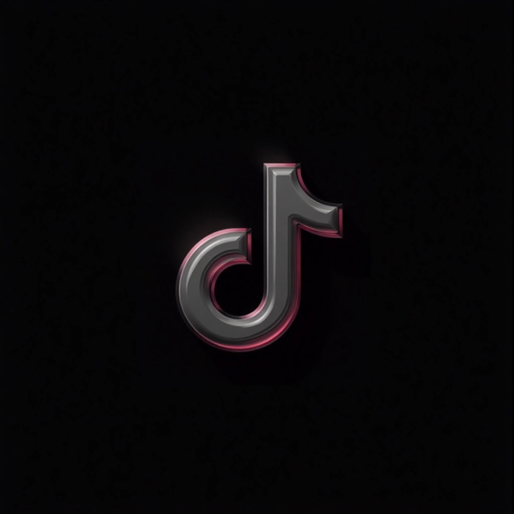 Glowing TikTok Logo